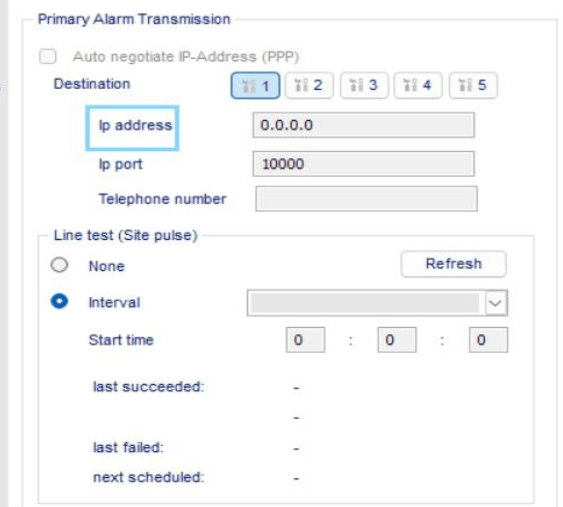 ADPRO Primary Alarm Transmission